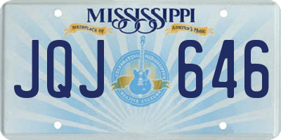 MS license plate JQJ646