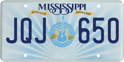 MS license plate JQJ650