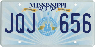 MS license plate JQJ656