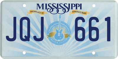 MS license plate JQJ661