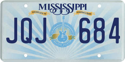 MS license plate JQJ684