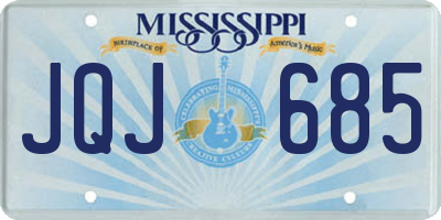 MS license plate JQJ685