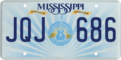 MS license plate JQJ686