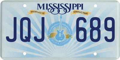 MS license plate JQJ689