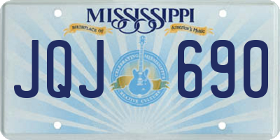 MS license plate JQJ690