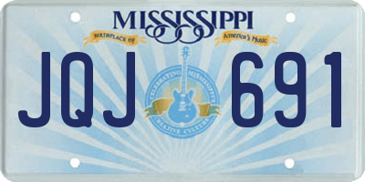 MS license plate JQJ691
