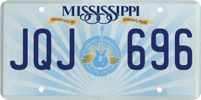 MS license plate JQJ696