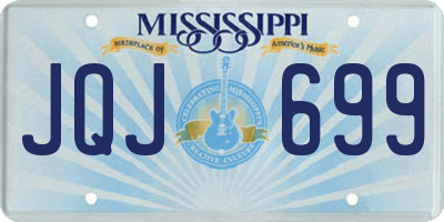 MS license plate JQJ699