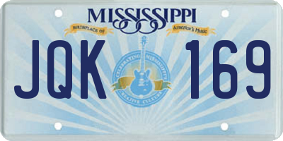 MS license plate JQK169