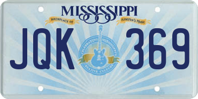 MS license plate JQK369
