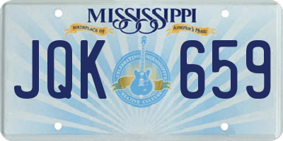 MS license plate JQK659