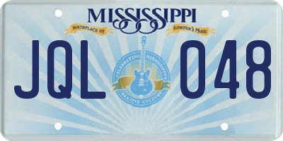 MS license plate JQL048