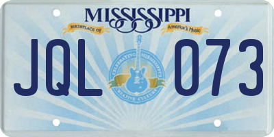 MS license plate JQL073