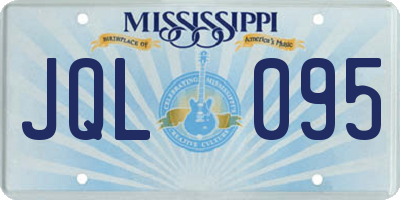 MS license plate JQL095