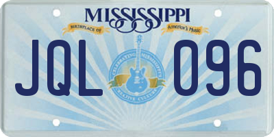 MS license plate JQL096