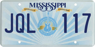 MS license plate JQL117