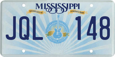 MS license plate JQL148