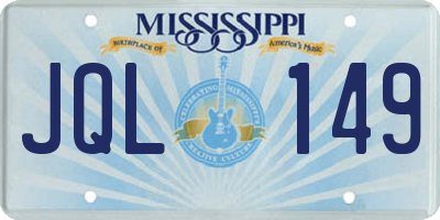 MS license plate JQL149