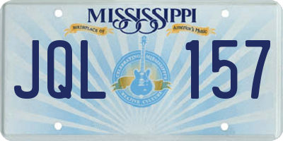 MS license plate JQL157
