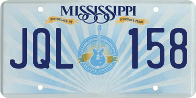 MS license plate JQL158