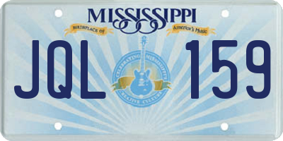 MS license plate JQL159