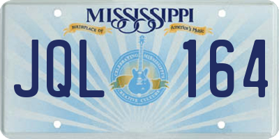 MS license plate JQL164