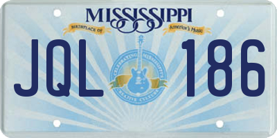 MS license plate JQL186
