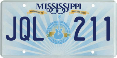 MS license plate JQL211