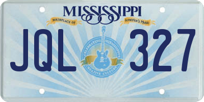 MS license plate JQL327