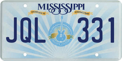 MS license plate JQL331