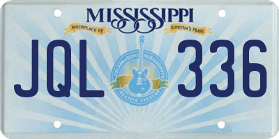 MS license plate JQL336