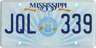 MS license plate JQL339
