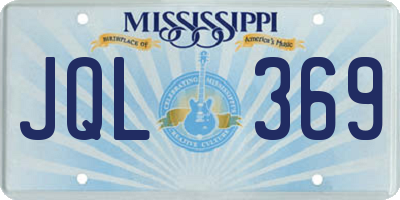 MS license plate JQL369