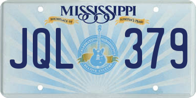 MS license plate JQL379