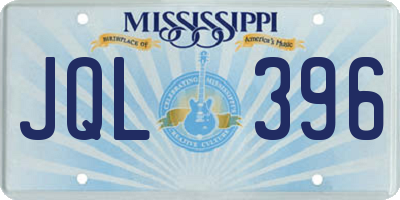 MS license plate JQL396