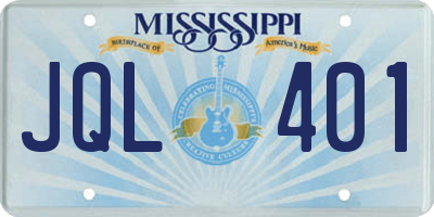 MS license plate JQL401