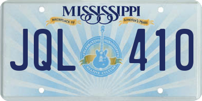 MS license plate JQL410