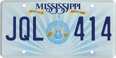 MS license plate JQL414