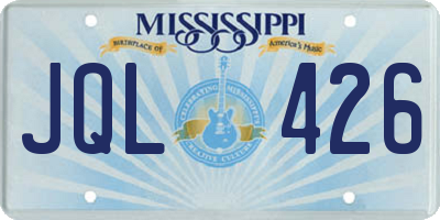 MS license plate JQL426