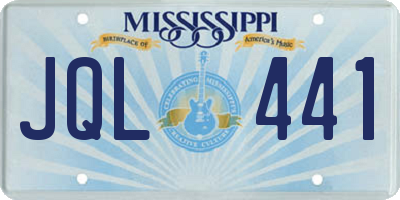 MS license plate JQL441