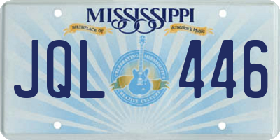 MS license plate JQL446