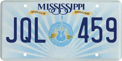 MS license plate JQL459