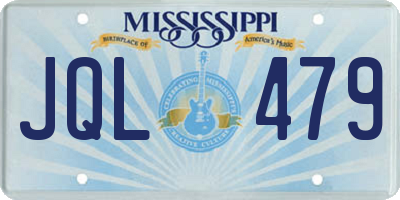 MS license plate JQL479