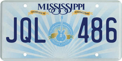MS license plate JQL486