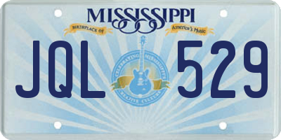 MS license plate JQL529