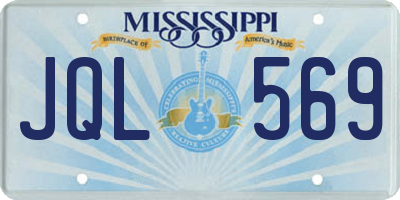 MS license plate JQL569