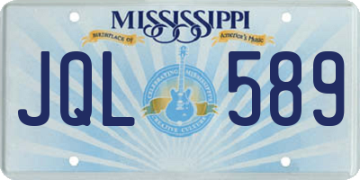 MS license plate JQL589