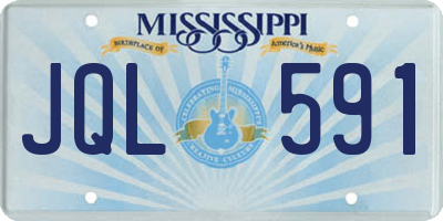 MS license plate JQL591