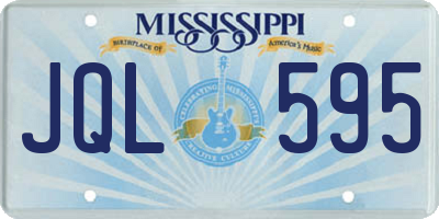 MS license plate JQL595