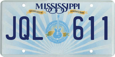 MS license plate JQL611